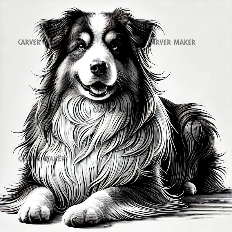 Australian Shepherd - ART - Laser Engraving