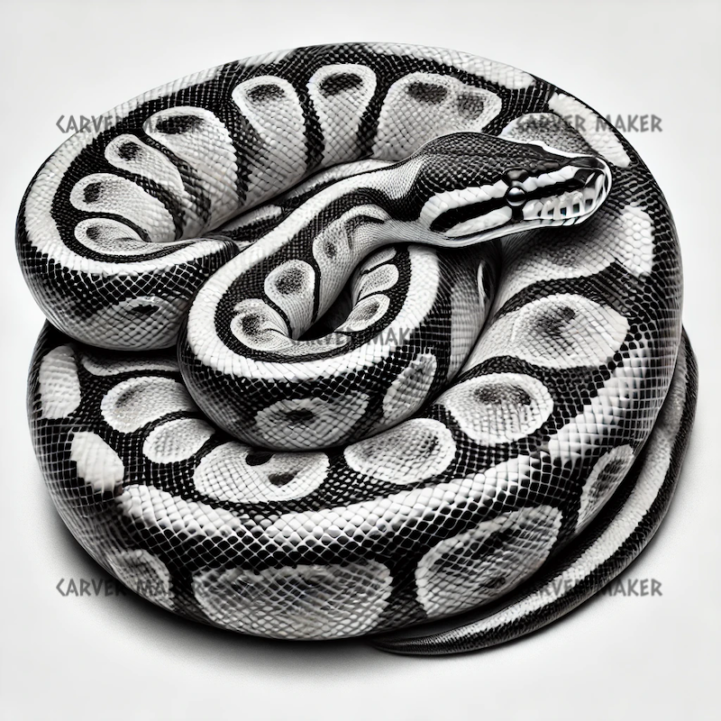 ball python svg | premium ai-generated vector Images... Ball Python - ART - Laser Engraving – Carver Maker