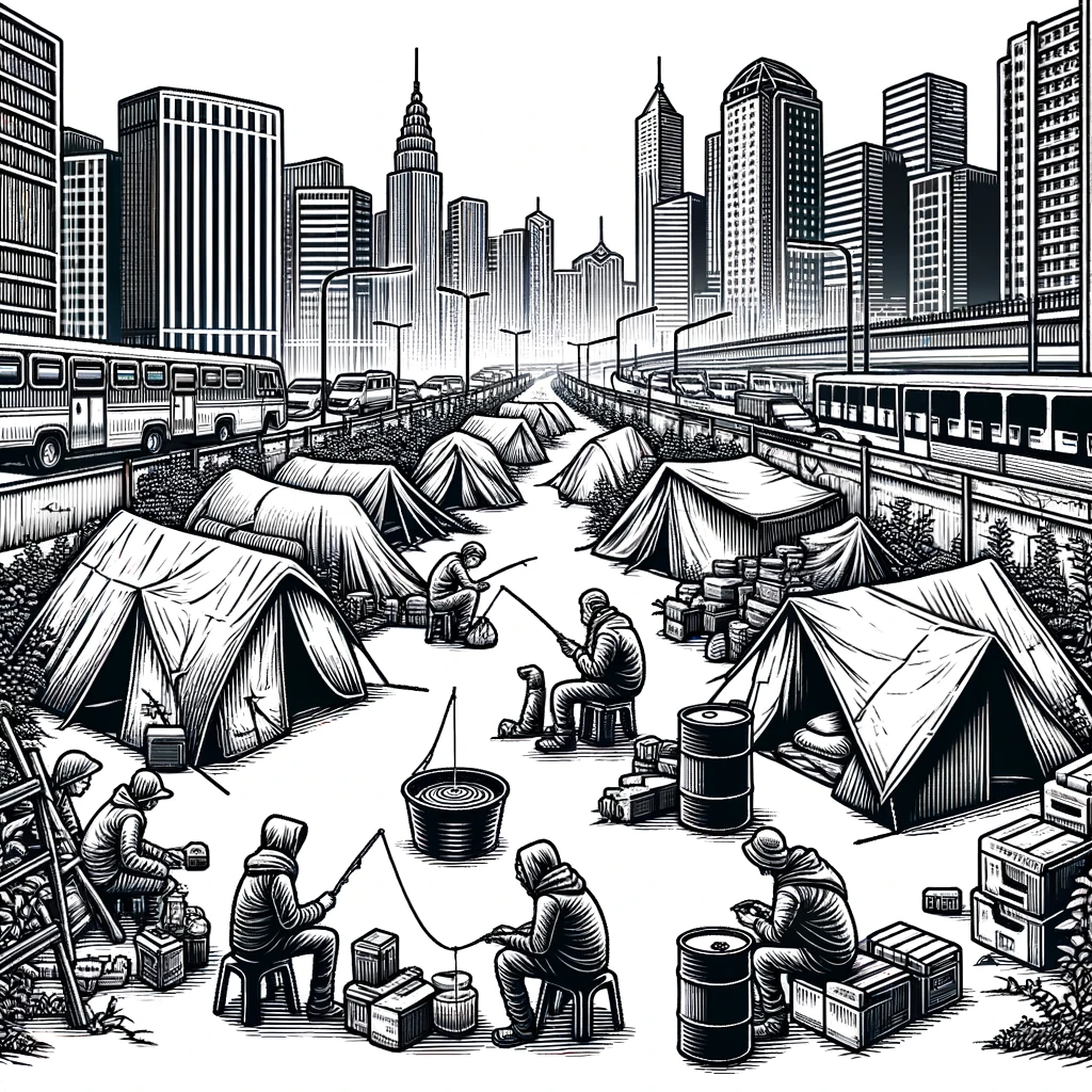 Camping in the City - ART - Laser Engraving