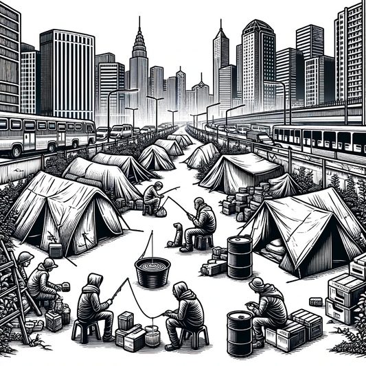 Camping in the City - ART - Laser Engraving