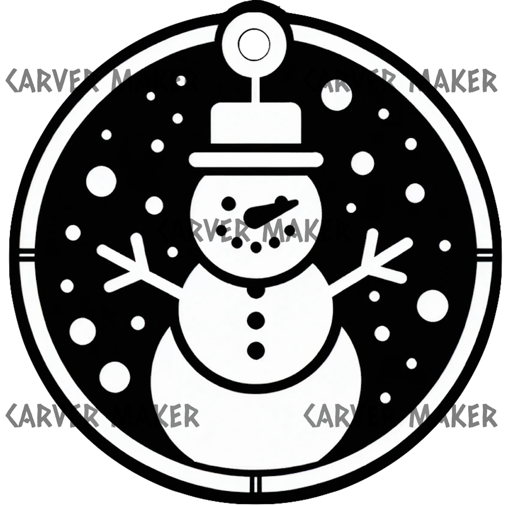 Snowman - ART - Laser Engraving