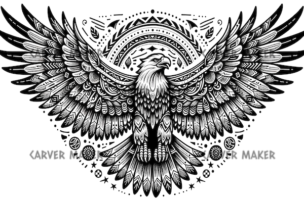 Flying Eagle - ART - Laser Engraving