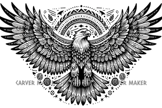 Flying Eagle - ART - Laser Engraving