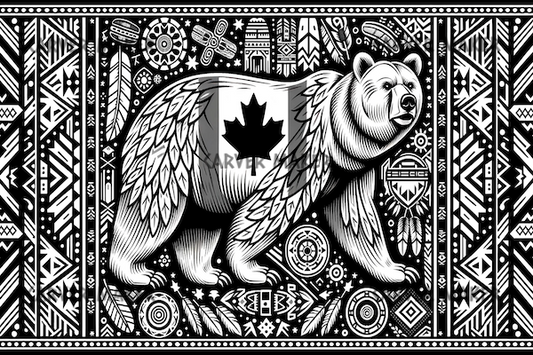 Polar Bear - Canada - Native - ART - Laser Engraving