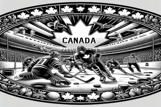 Hockey Canada Oval - ART - Laser Engraving