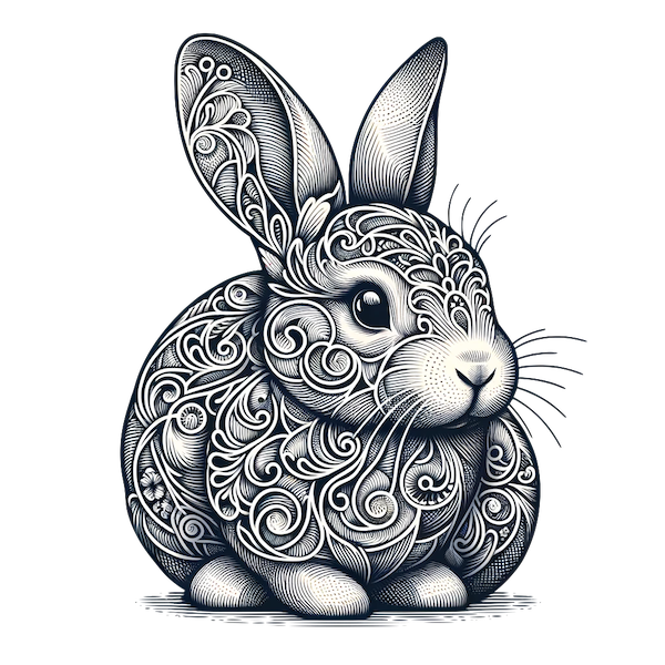 Filigree Bunny - ART - Laser Engraving