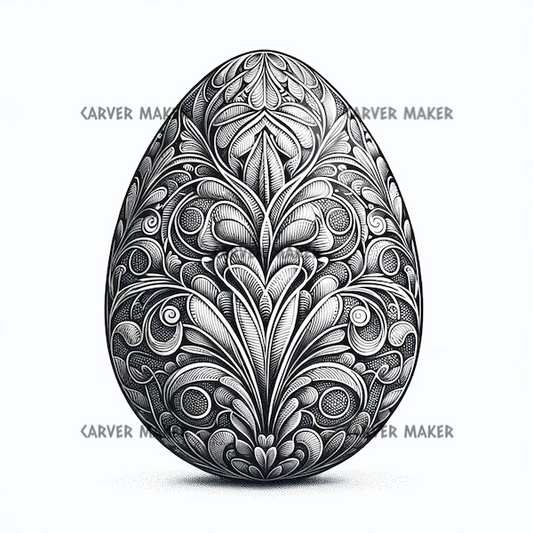 Filigree Easter Egg- ART - Laser Engraving