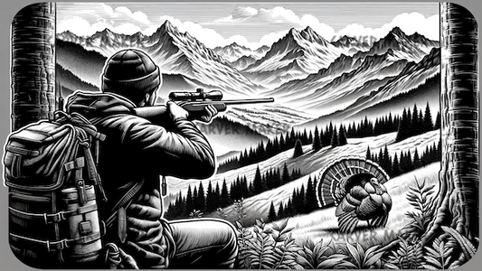 Hunting for Turkey in the Mountains - ART - Laser Engraving