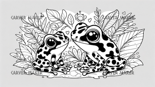 Tree Frogs in the Forest- ART - Laser Engraving