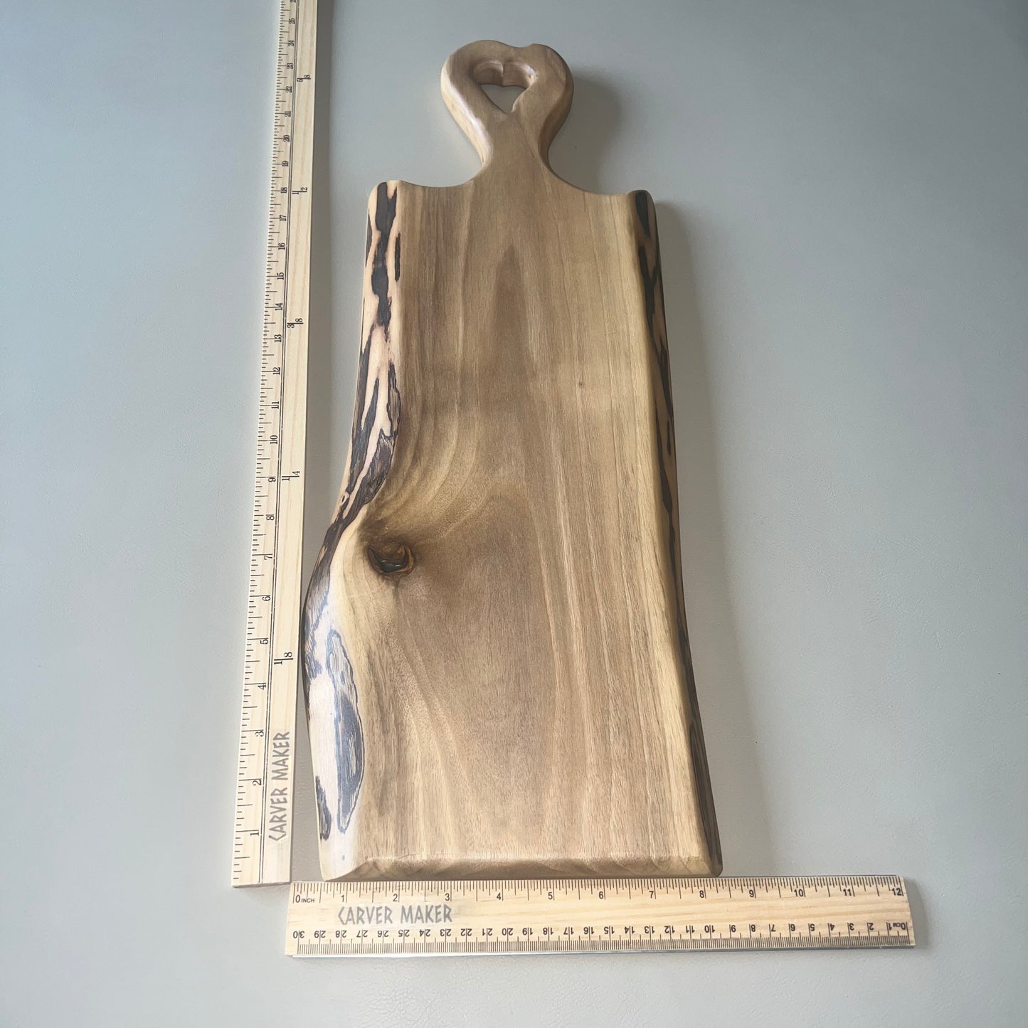 Heart Handle Walnut Wood Serving Board