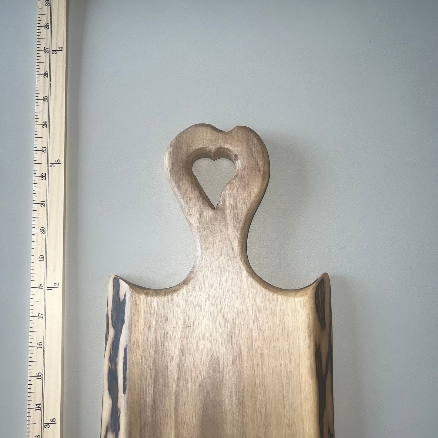 Heart Handle Walnut Wood Serving Board