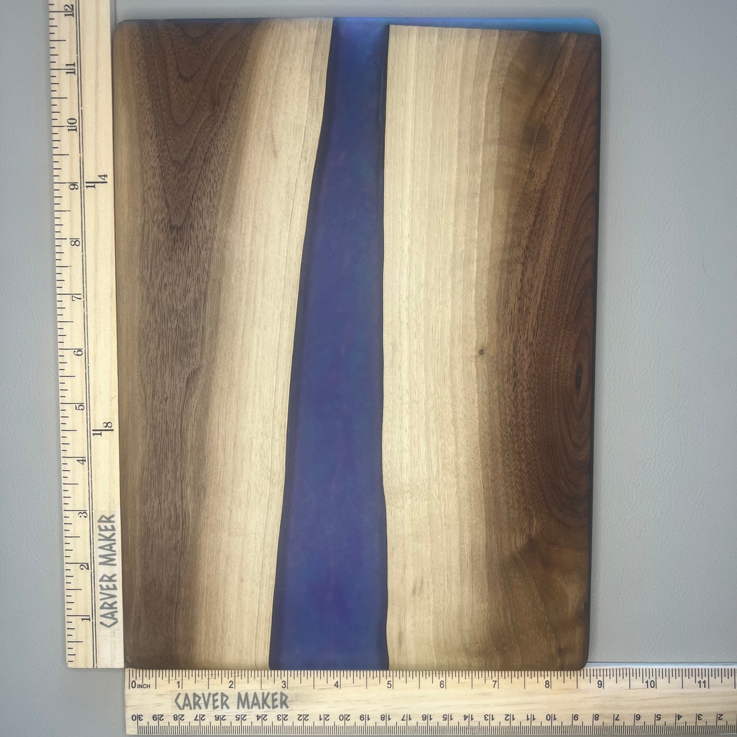 Noyer avec planche de service Blue Resin River 