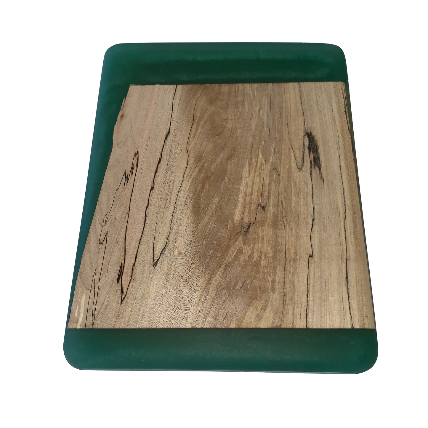 Ambrosia Maple with Green Resin Butter Board