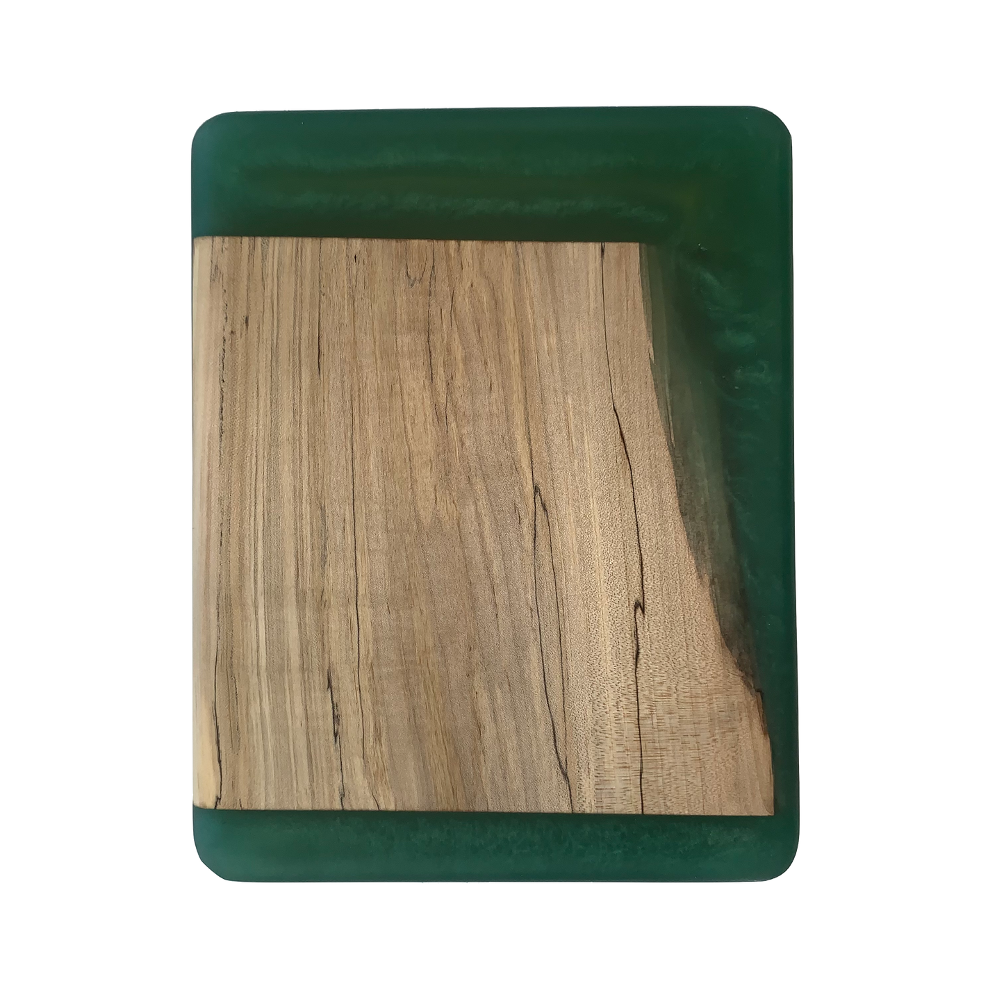 Ambrosia Maple with Green Resin Butter Board