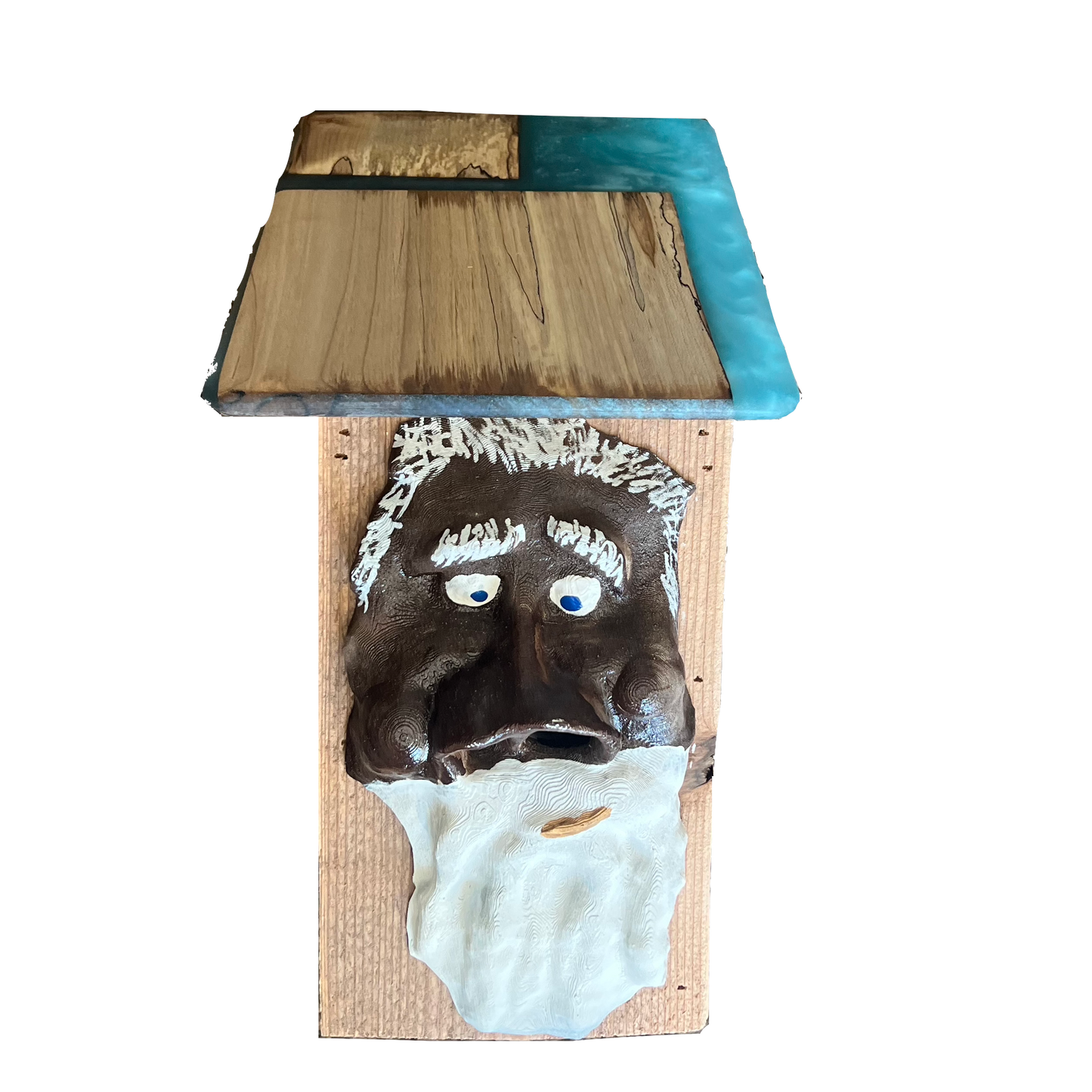 Tree Spirit Baby Baby Bird Box With Epoxy Roof