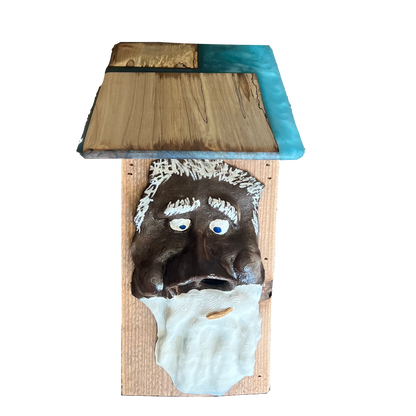 Tree Spirit Baby Baby Bird Box With Epoxy Roof