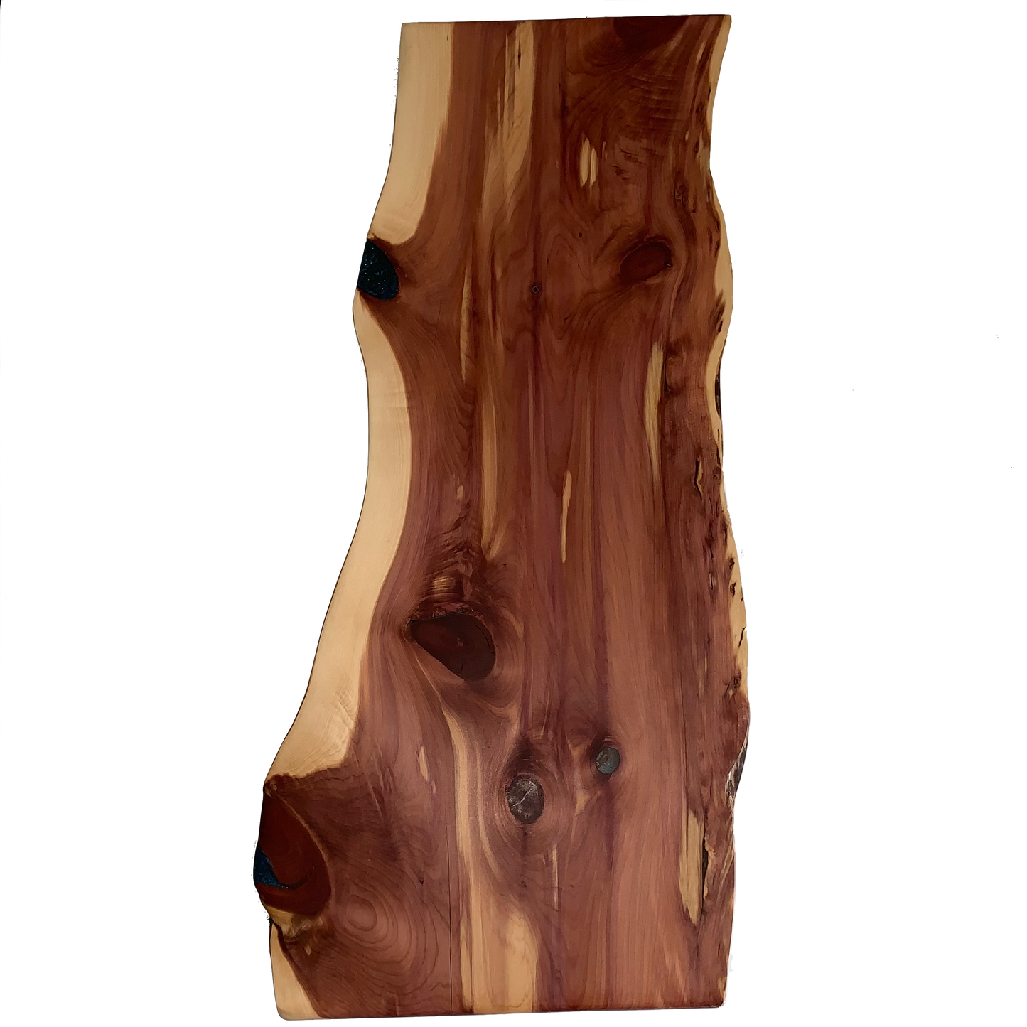 Cedar & Blue Resin Live Edge Charcuterie Board